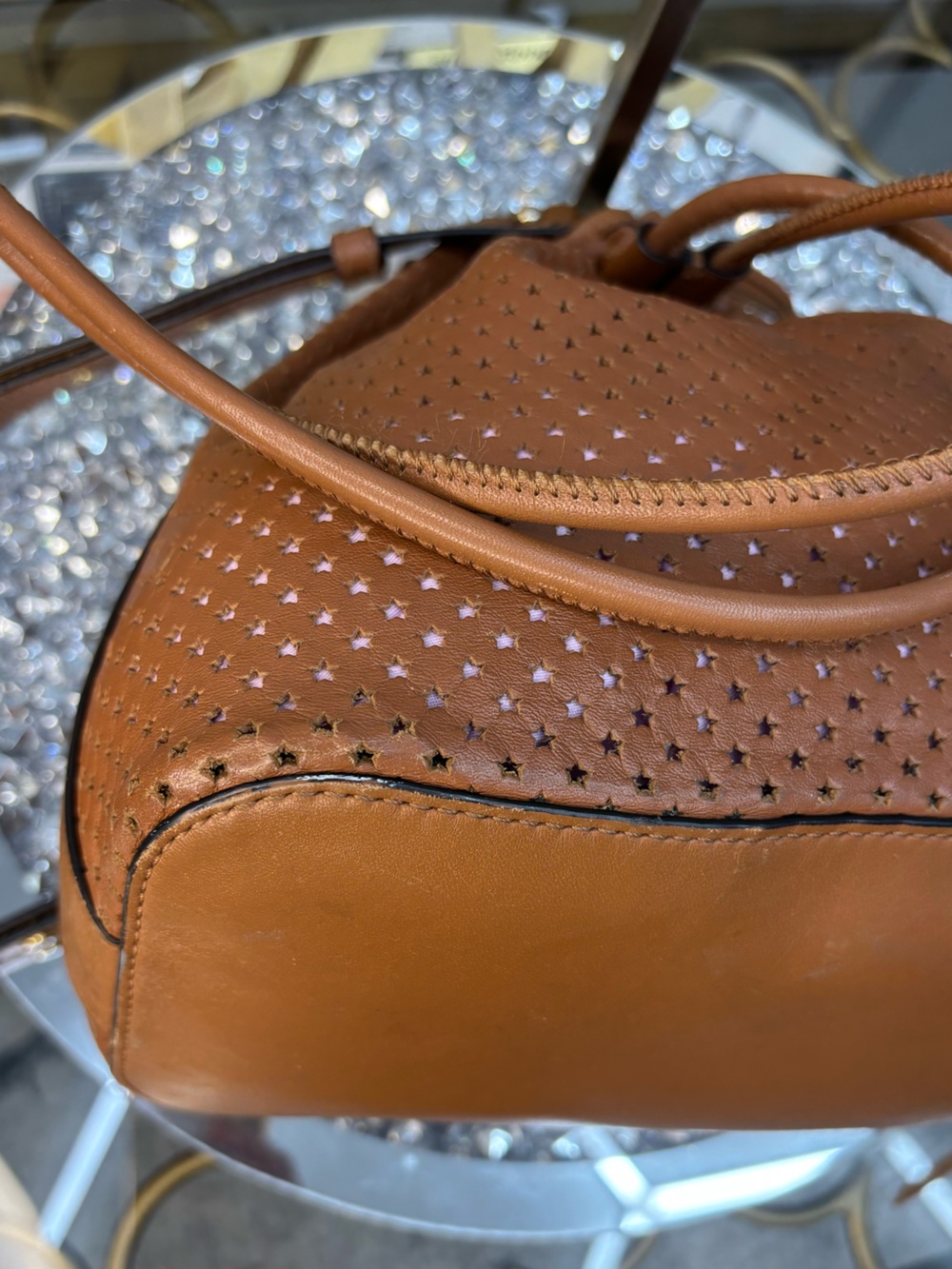 Rebecca Minkoff brown calf leather bucket bag GUC - Picture 12 of 14